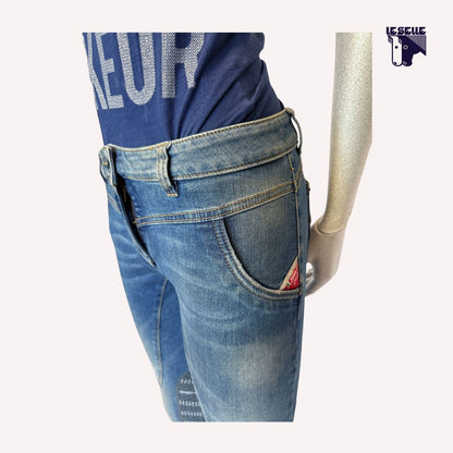 JEANS GRIP AL GINOCCHIO ANIMO - DENIM