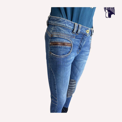 JEANS GRIP AL GINOCCCHIO ANIMO -DENIM