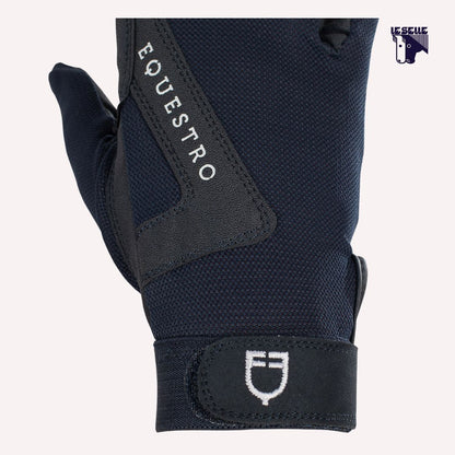 GUANTI UNISEX IN TESSUTO TECNICO EQUESTRO - BLU
