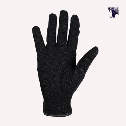 GUANTI UNISEX IN TESSUTO TECNICO EQUESTRO - NERO