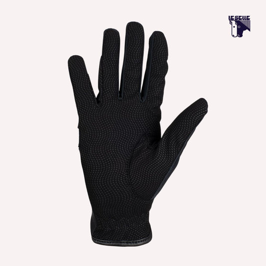 GUANTI UNISEX IN TESSUTO TECNICO EQUESTRO - NERO