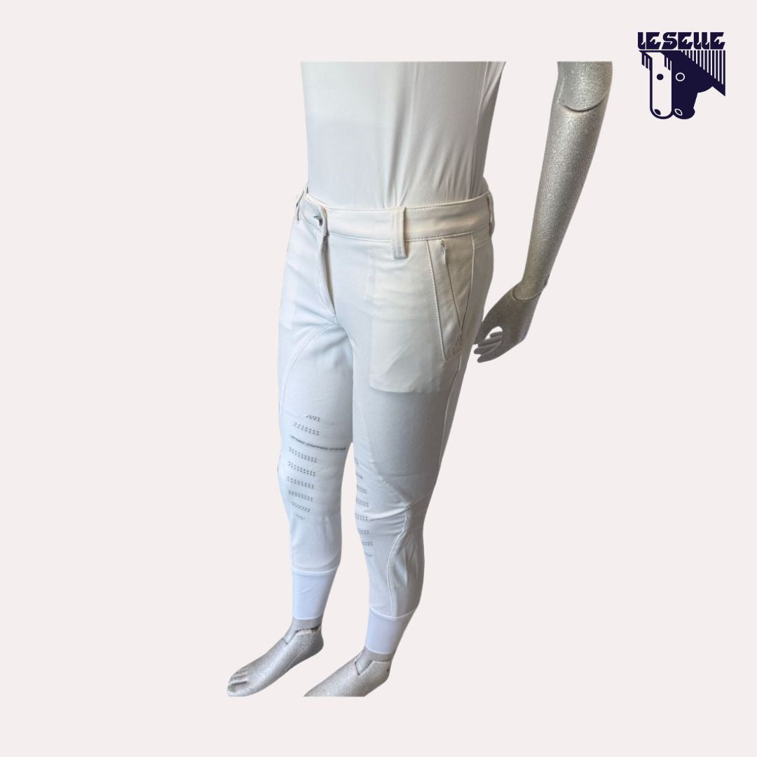 PANTALONE NADA DA GARA GRIP AL GINOCCHIO ANIMO - BIANCO
