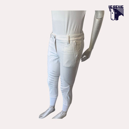 PANTALONE NADA DA GARA GRIP AL GINOCCHIO ANIMO - BIANCO