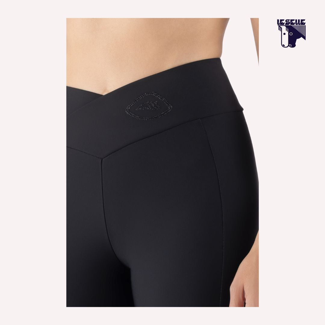 LEGGINGS EQUILINE EQGALAFH - NERO
