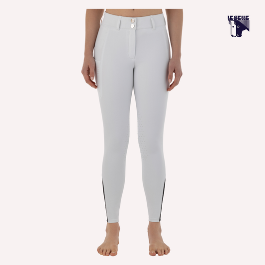PANTALONI INVERNALI EQUILINE COCKEKH - BIANCO