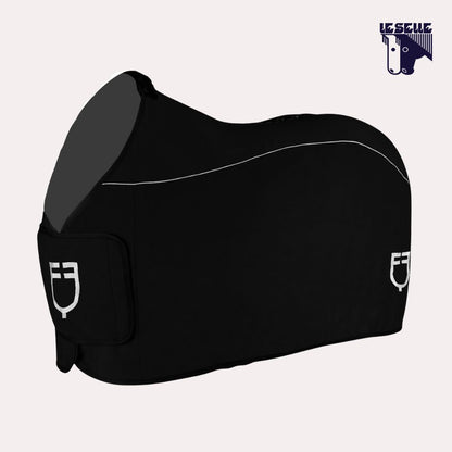 COPERTA IN PILE EQUESTRO - NERO