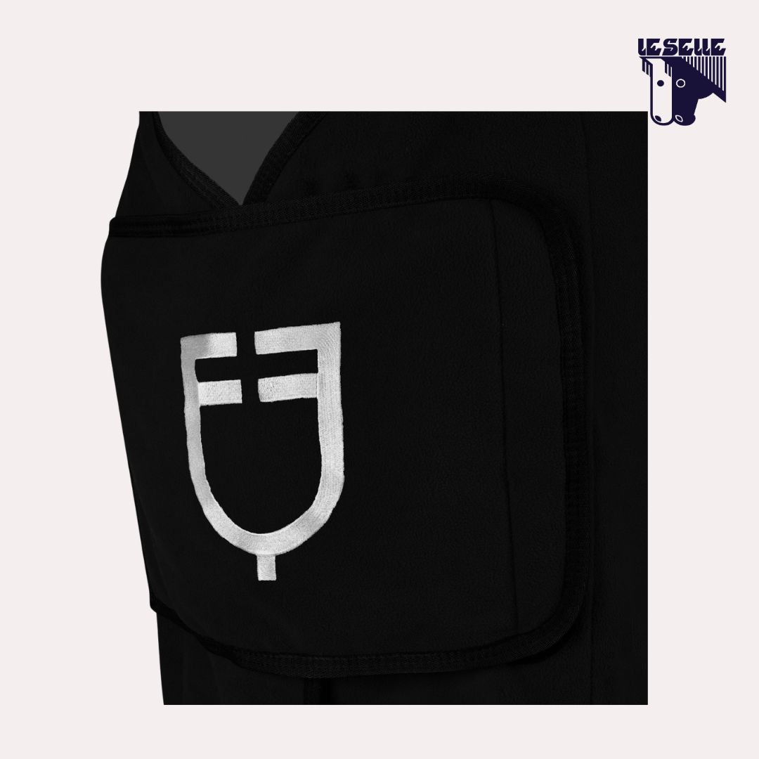 COPERTA IN PILE EQUESTRO - NERO