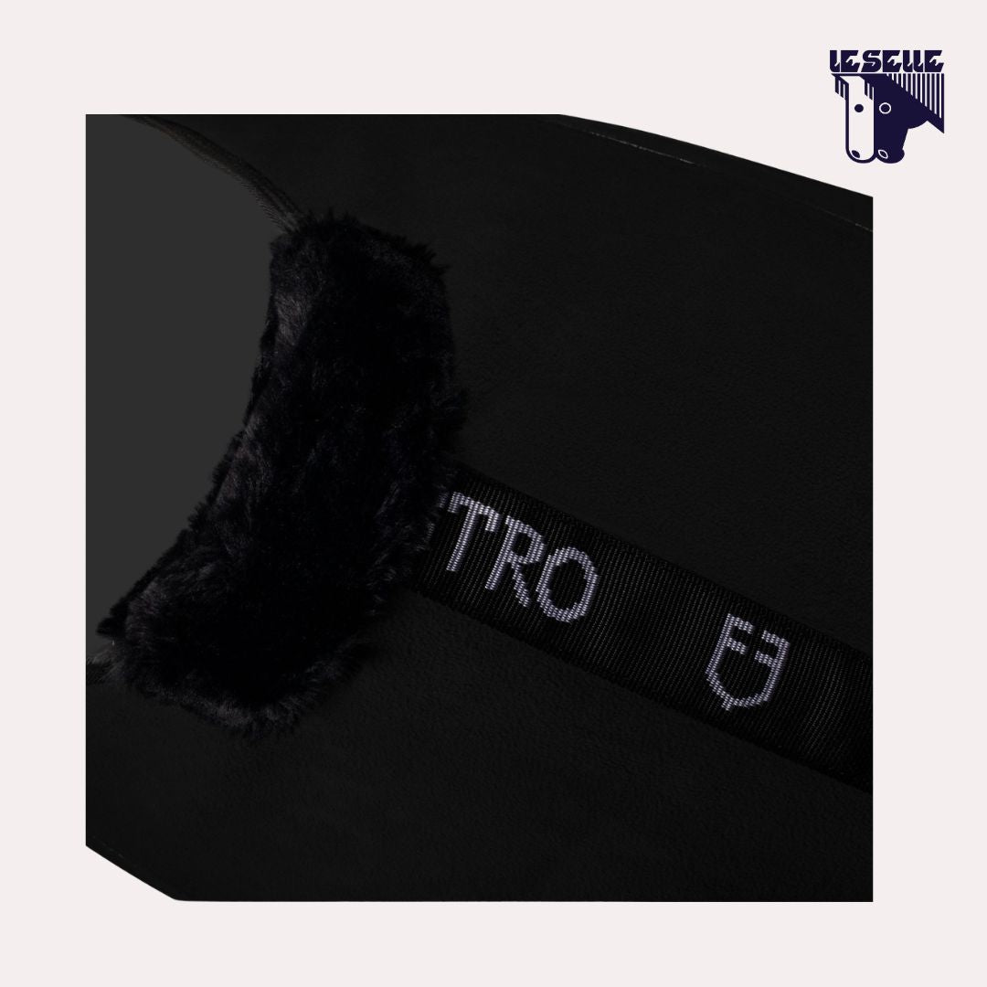 COPERTA IN PILE EQUESTRO - NERO