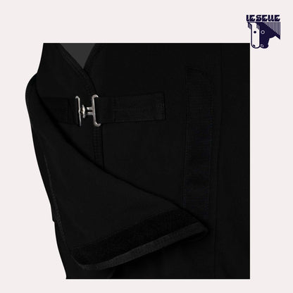 COPERTA IN PILE EQUESTRO - NERO