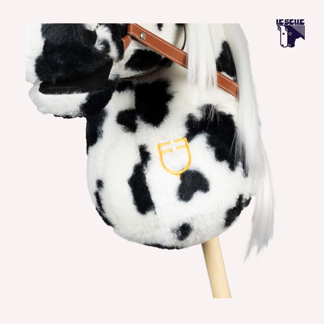 HOBBY HORSE EQUESTRO - BIANCO/NERO