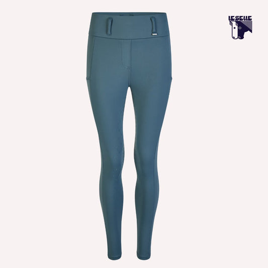LEGGINGS ESKADRON FLEX FULL GRIP - BLUE CORAL