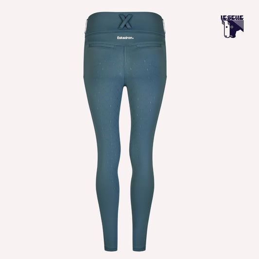 LEGGINGS ESKADRON FLEX FULL GRIP - BLUE CORAL
