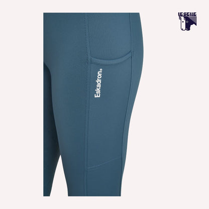 LEGGINGS ESKADRON FLEX FULL GRIP - BLUE CORAL