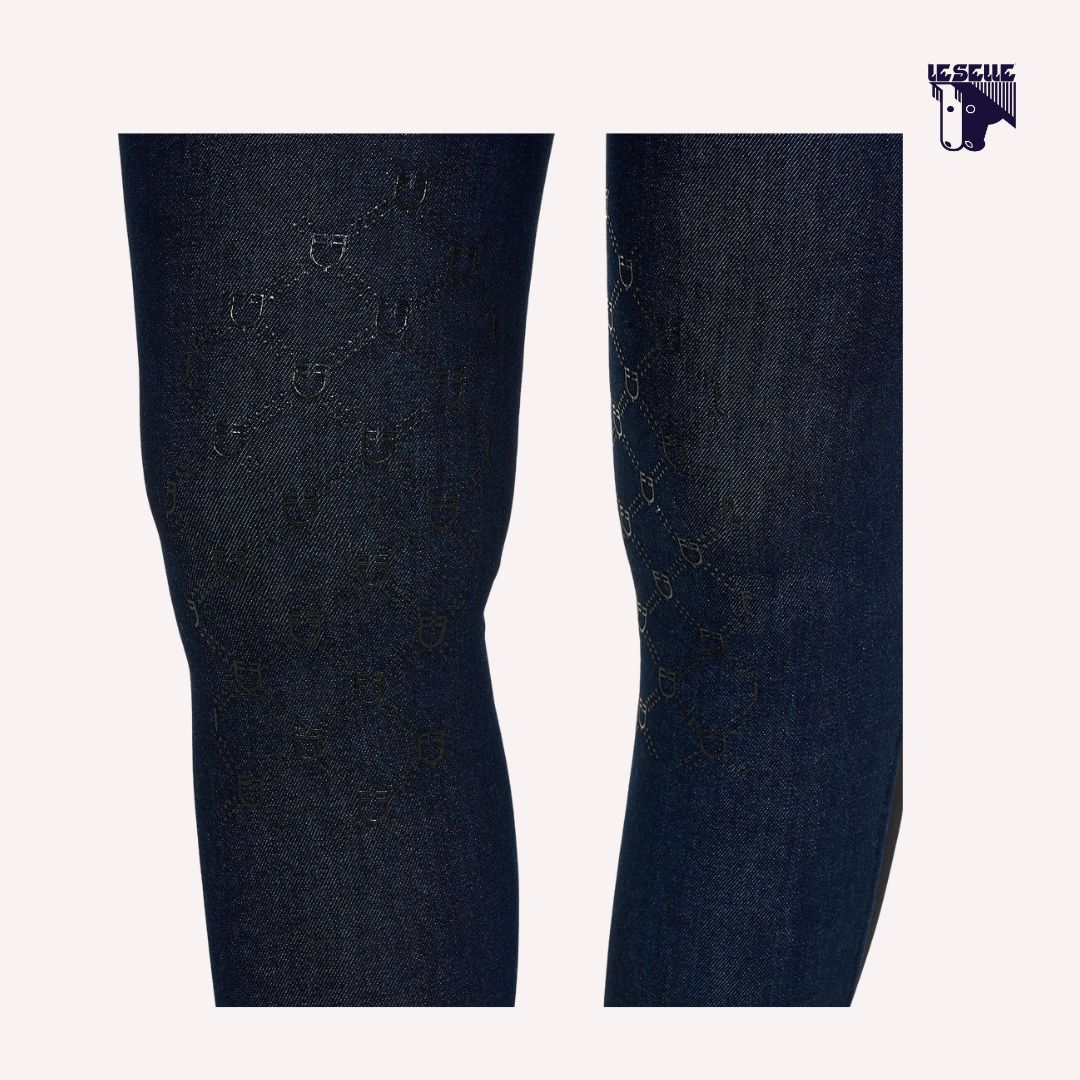 PANTALONE DENIM EQUESTRO - BLU