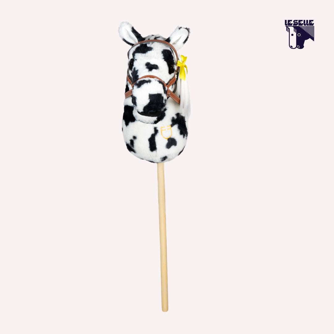 HOBBY HORSE EQUESTRO - BIANCO/NERO