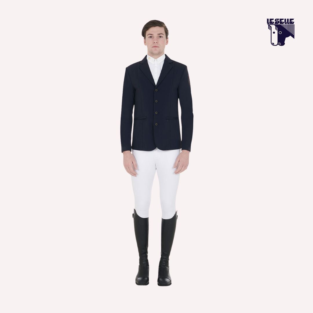 GIACCA DA CONCORSO CON LOGO RICAMATO EQUESTRO - NERO