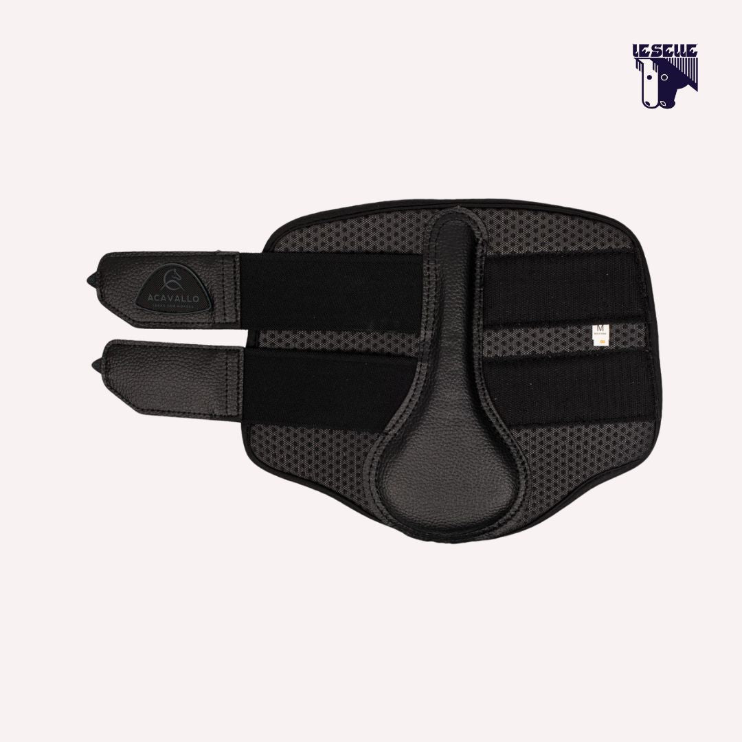 STINCHIERE ANTERIORI NEOPRENE TRAFORATO ACAVALLO - NERO