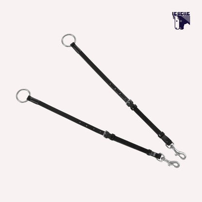 PETTORALE CON MARTINGALA REMOVIBILE E INSERTI ELASTICIZZATI EQUESTRO - NERO