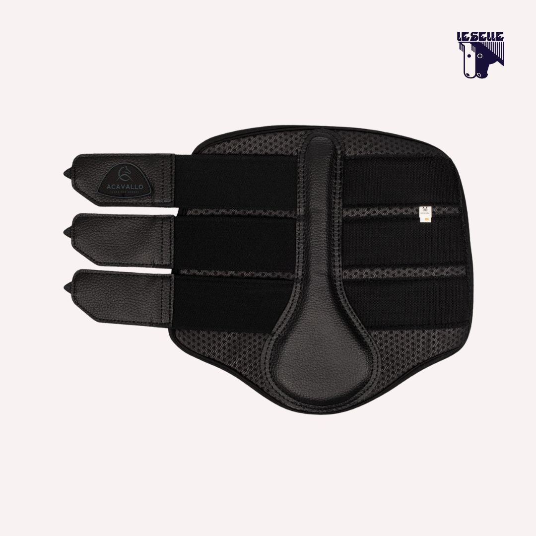 STINCHIERE POSTERIORI NEOPRENE TRAFORATO ACAVALLO - NERO