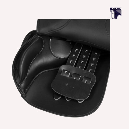 SELLA SALTO ROMA IN PU-LEATHER UMBRIA EQUITAZIONE - NERO
