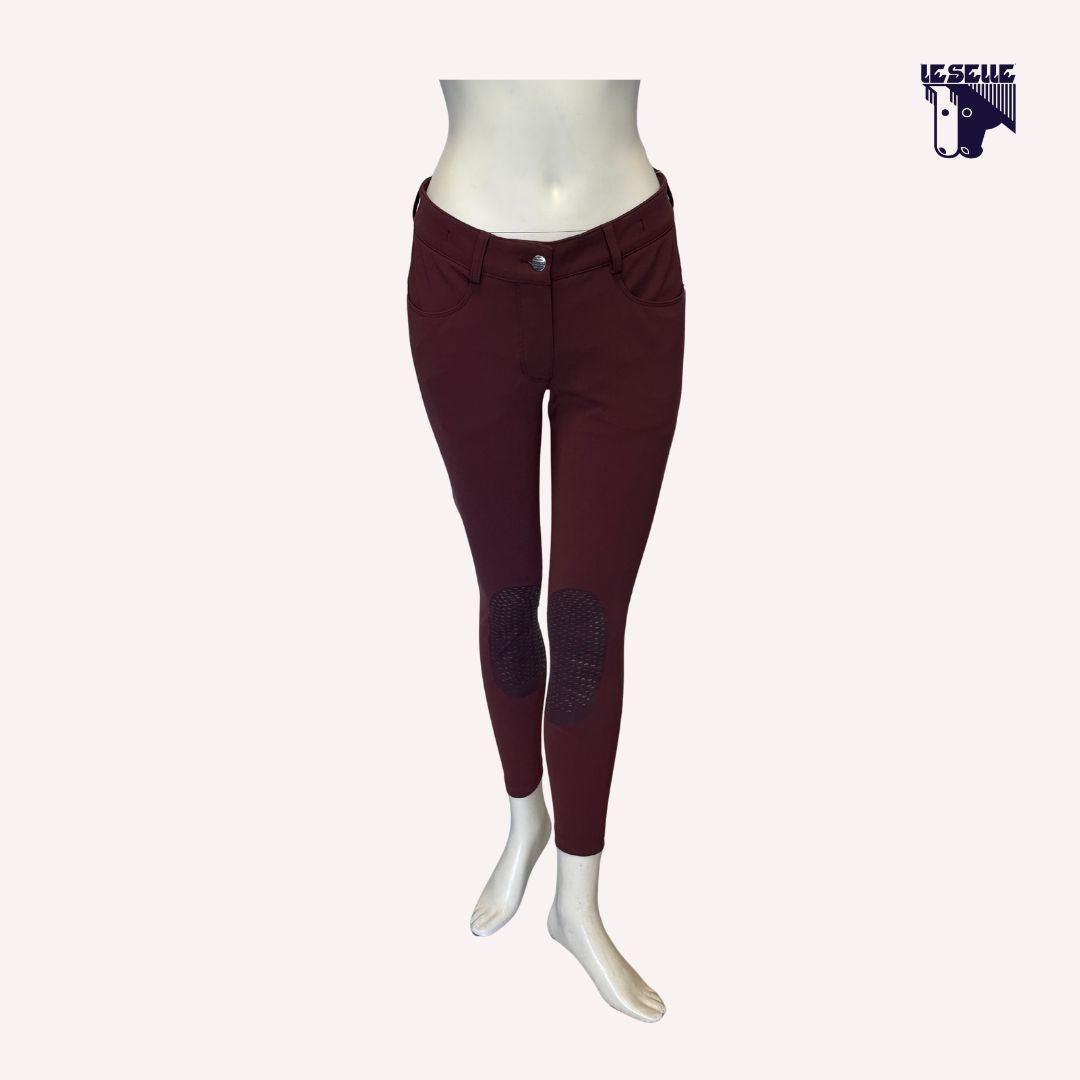 PANTALONI GRIP AL GINOCCHIO ANIMO - BORDEAUX