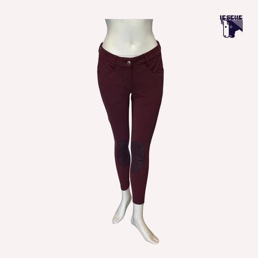 PANTALONI GRIP AL GINOCCHIO ANIMO - BORDEAUX