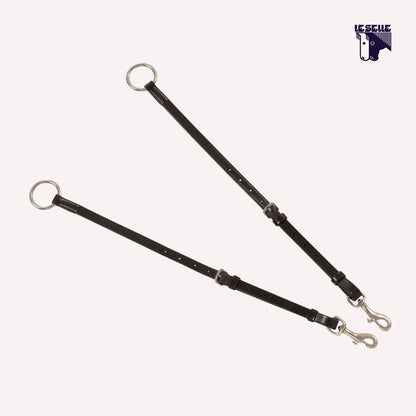 PETTORALE CON MARTINGALA REMOVIBILE E INSERTI ELASTICIZZATI EQUESTRO - MARRONE