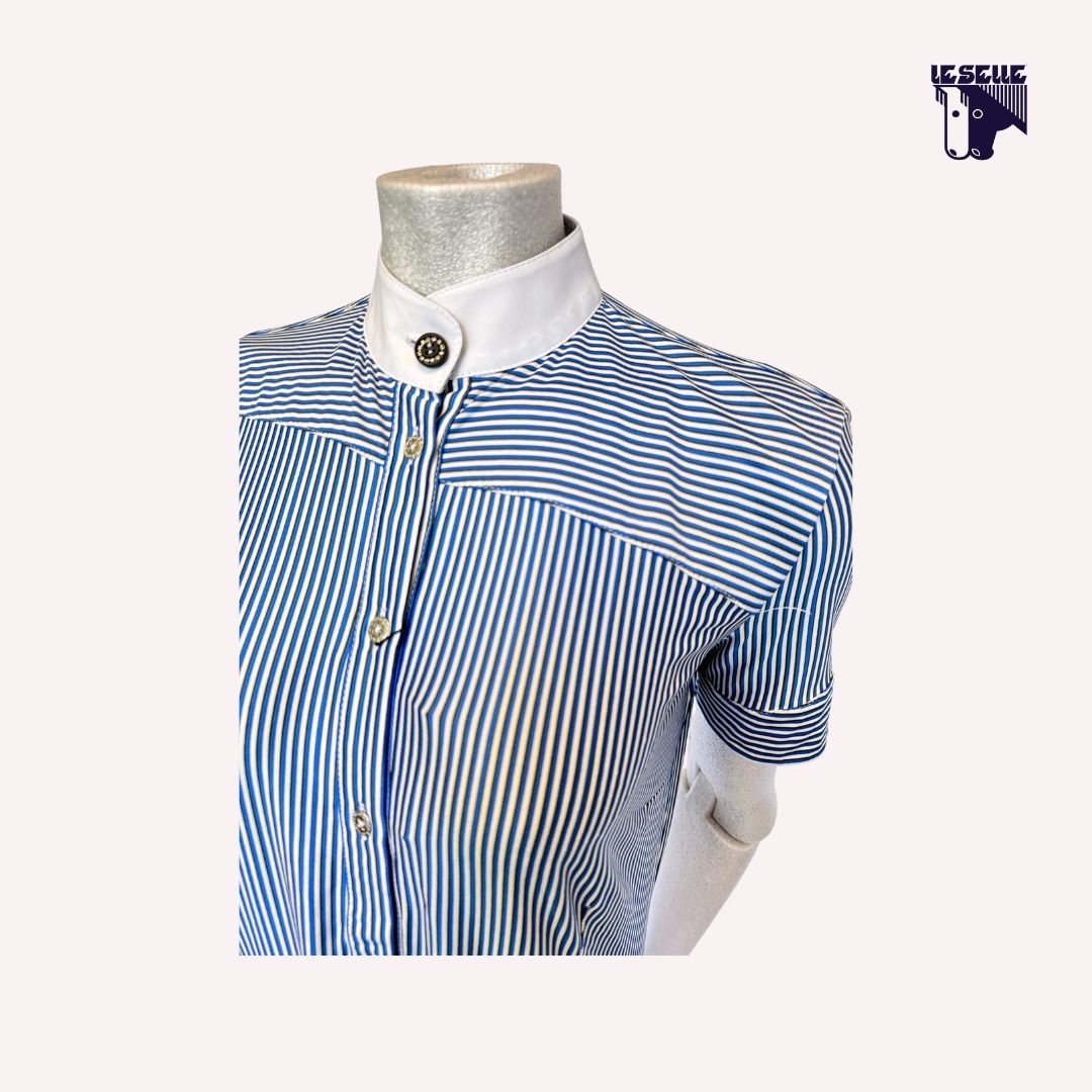 CAMICIA DA COMPETIZIONE MEZZA MANICA ANIMO - AZZURRO/BIANCO