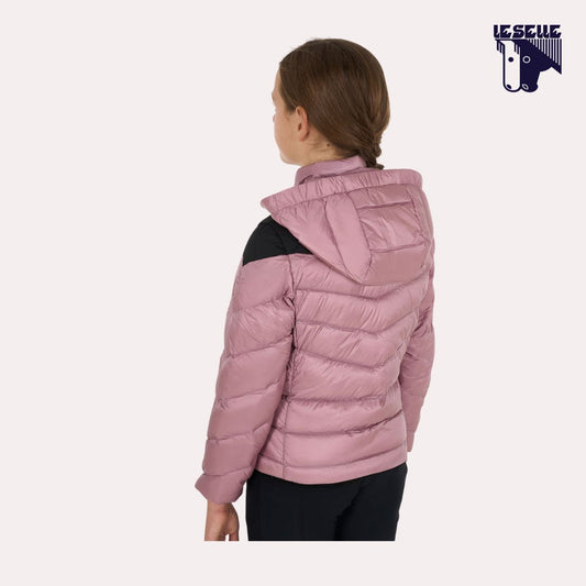PIUMINO CON CAPPUCCIO REMOVIBILE EQUESTRO - ROSA
