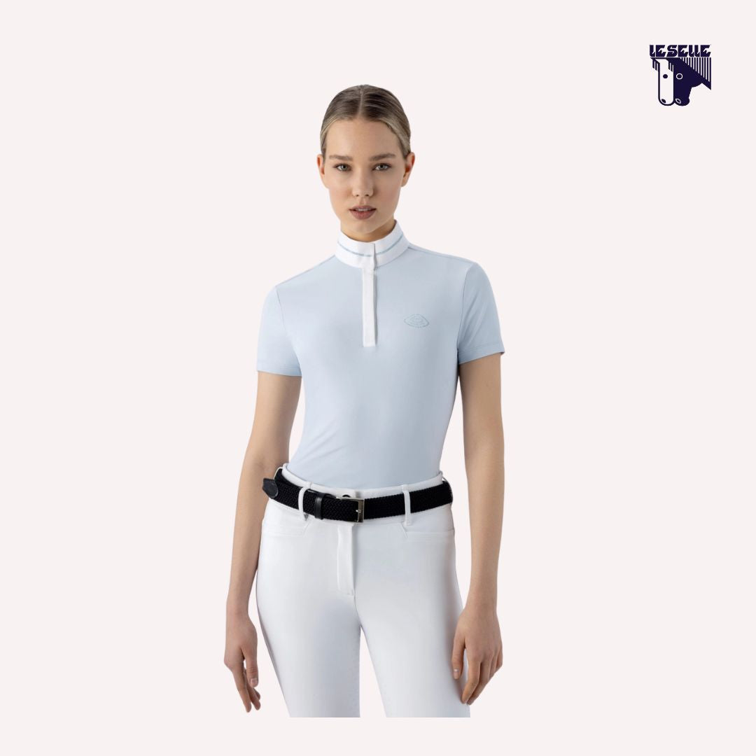 POLO COMPETIZIONE EQUILINE EQENKAS - AZZURRO