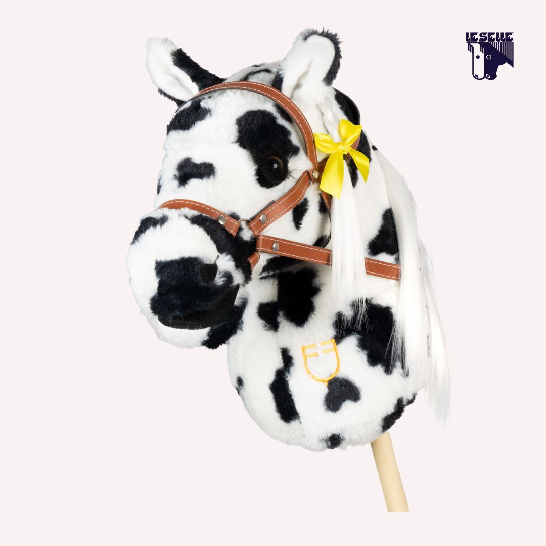 HOBBY HORSE EQUESTRO - BIANCO/NERO