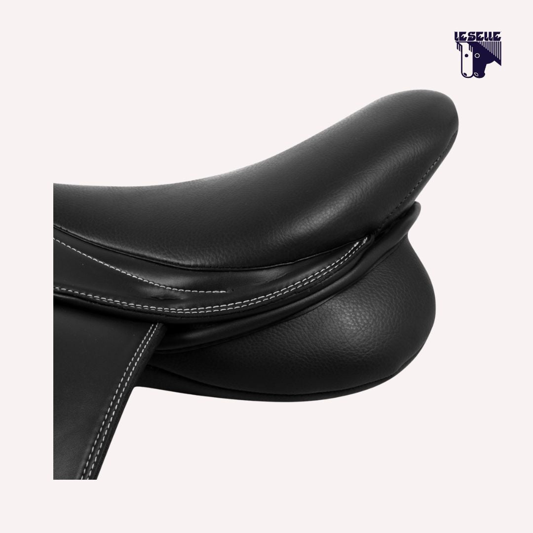SELLA SALTO ROMA IN PU-LEATHER UMBRIA EQUITAZIONE - NERO