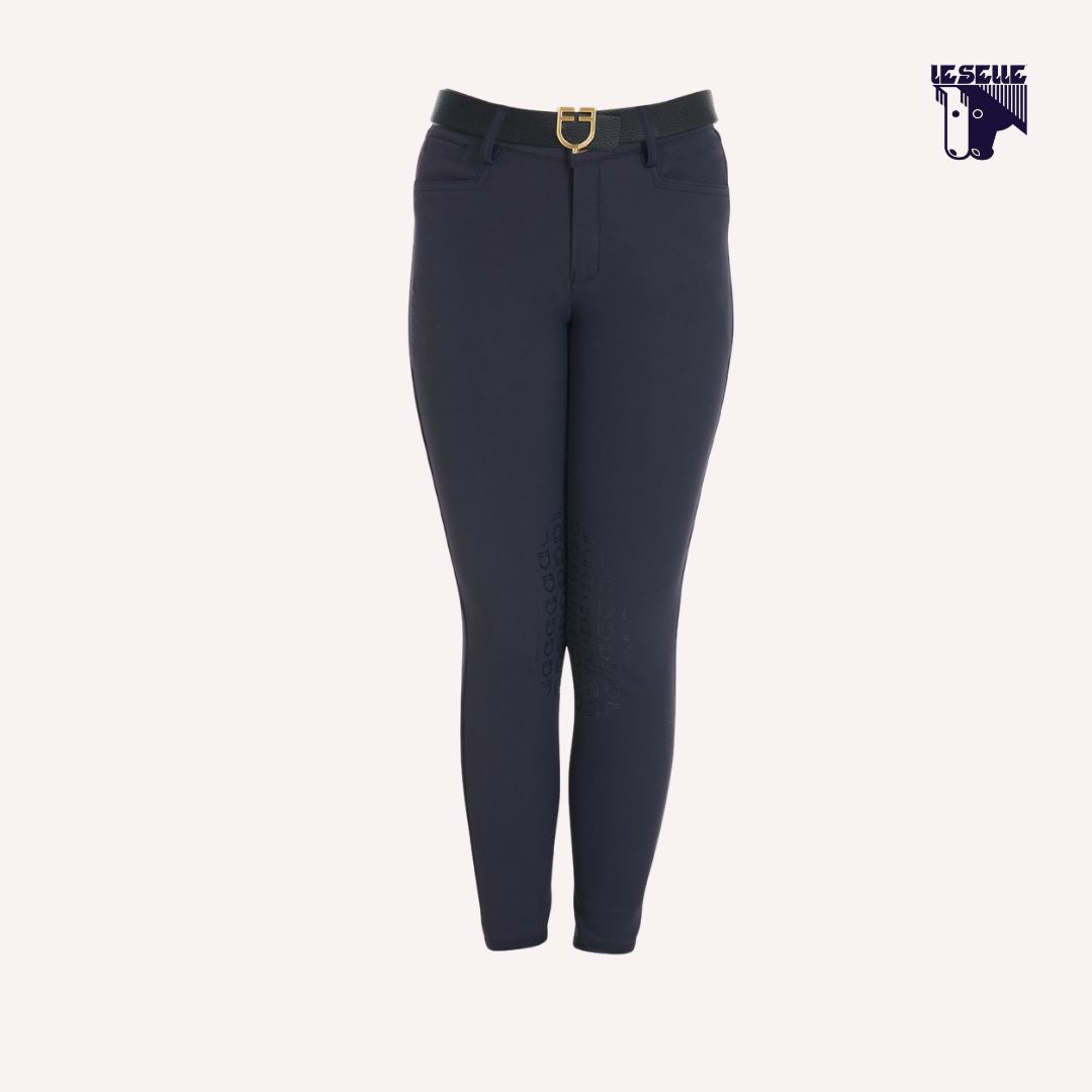 PANTALONE UNISEX BAMBINI SLIM FIT EQUESTRO - BLU