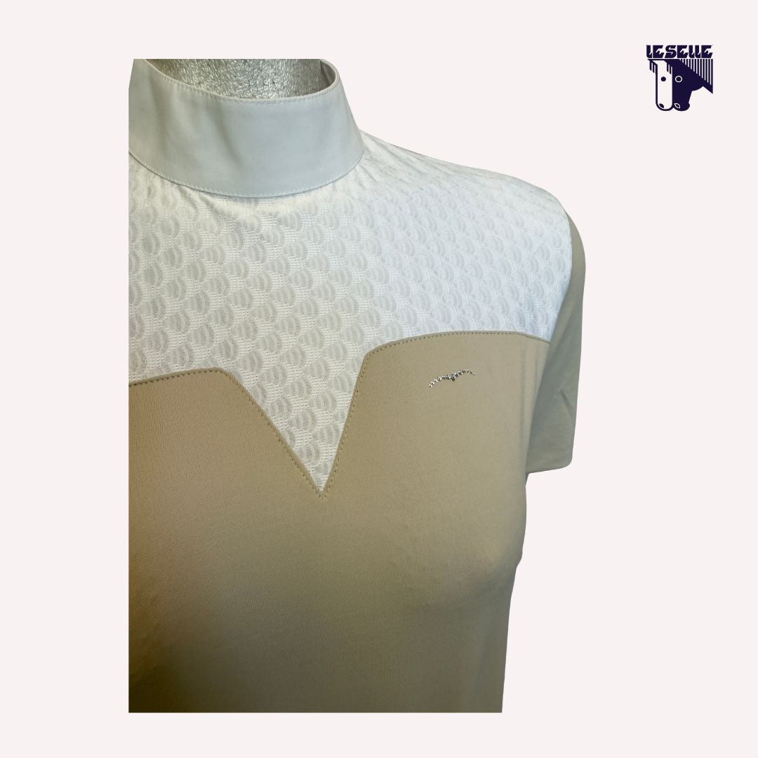 POLO DA COMPETIZIONE MEZZA MANICA ANIMO - BEIGE