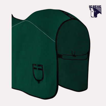 COPERTA IN PILE EQUESTRO - VERDE