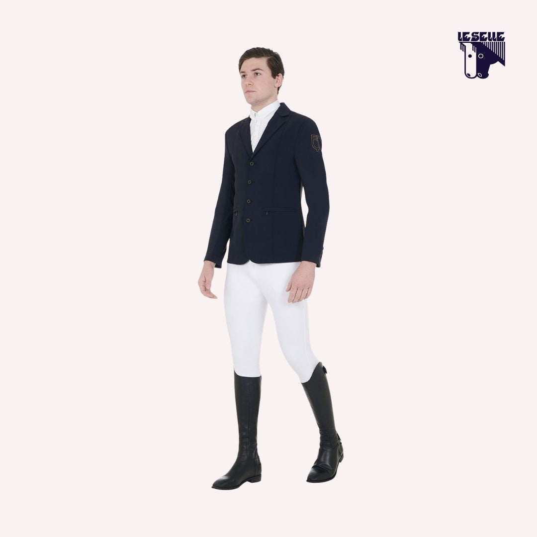 GIACCA DA CONCORSO CON LOGO RICAMATO EQUESTRO - NERO