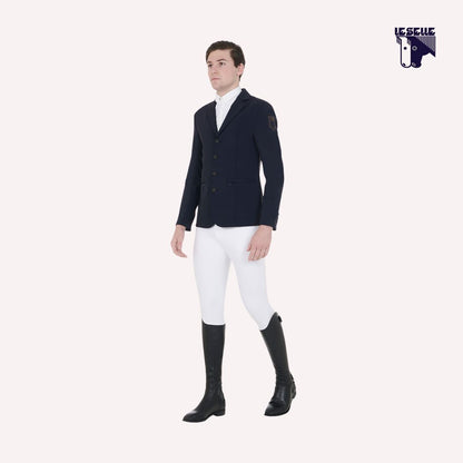 GIACCA DA CONCORSO CON LOGO RICAMATO EQUESTRO - NERO
