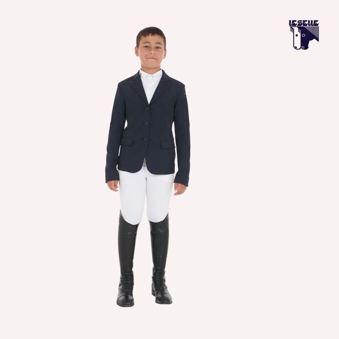 GIACCA DA CONCORSO TRE BOTTONI EQUESTRO - BLU