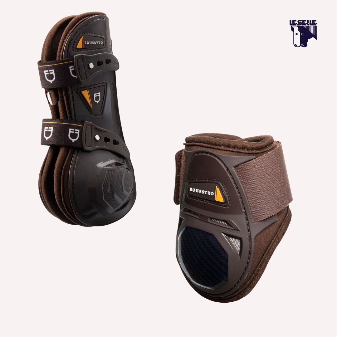 SET PARATENDINI E PARANOCCHE EQUESTRO SPIDER MAN - MARRONE