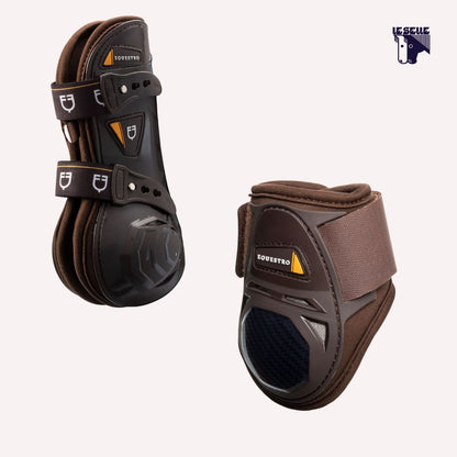 SET PARATENDINI E PARANOCCHE EQUESTRO SPIDER MAN - MARRONE